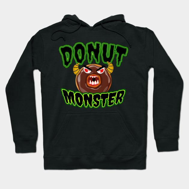 Donut Monster Halloween Shirt Hoodie by Patricke116